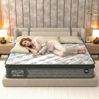Matelas hybride à ressorts ensachés 7 zones de 10 pouces, mousse haute densité, livré en boîte, directement de l'usine - Colchones Dosek