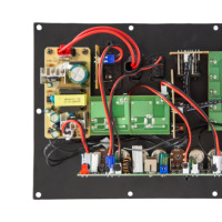 12V 50W Ses Amplifikatörü Kurulu 38*19CM FM Radyo USB TF AUX Ekran Büyük Uzaktan Kumanda Demir Plaka ve Toroidal Trafo