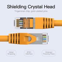 Cordon de raccordement CAT6A Câble LAN Ethernet RJ45 Câble routeur Modem SFTP FTP Câble réseau compatible CAT6