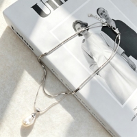Collier de perles baroques, pendentifs tendance, colliers superposés, résistants à l'eau et au ternissement pour femmes
