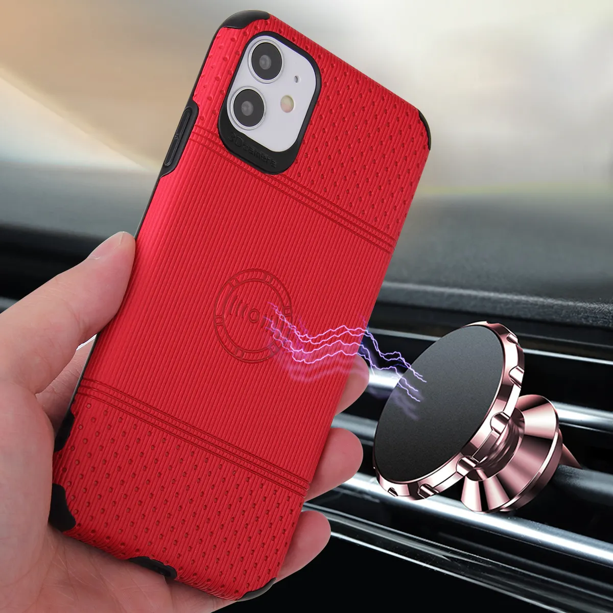 IVANHOE Ultra Slim Magnetic Car Phone Cases For iPhone XR X XS 11 Pro Max 7 8 6 Plus Case Invisible Magnet Soft TPU Cover