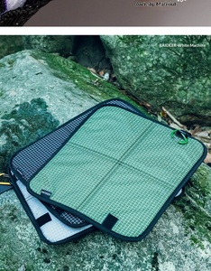 Sitting Pad for Backpacking Waterproof <b>Chair</b> Mat with Carabiner Clip Foldable Seat Cushion for Hiking Picnic Travel Airplane - Product Image 6