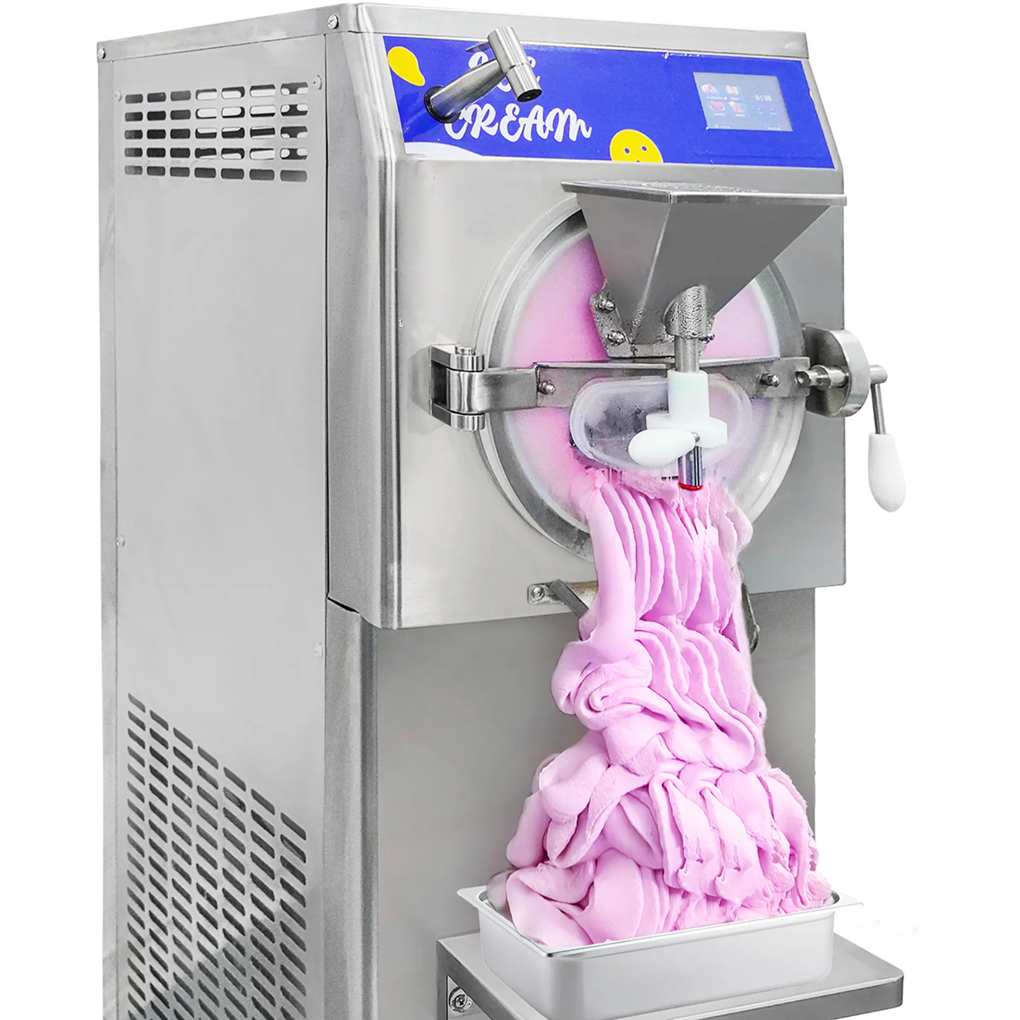 Mvckyi 5 Functions 60L/H Hard Serve Ice Cream Machine For Business batch freezer italian ice Fast Food Truck Sorbet Gelato Maker