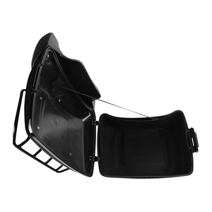 Baú Tour Pak King Size de 13,7 polegadas com encosto e rack, compatível com motocicletas Harley Touring Road Street Glide 2014-2023, ABS preto brilhante. - Product Image 4