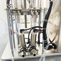 Machine de remplissage de parfum liquide pneumatique à 2 têtes, distributeur de bureau pour applications chimiques d'eau pure, machines de remplissage