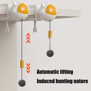 Pet <b>Cat</b> Accessories Smart Automatic Elevating Teasing Plastic Ball Smart Electric Battery Interactive Movement <b>Cat</b> Teaser Toys - Product Image 2