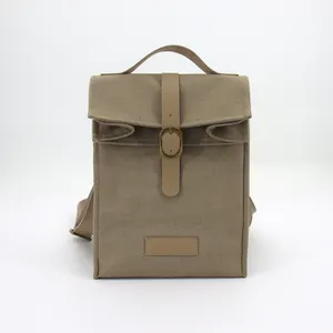 BSCI Eco Friendly High Quality Vintage Custom Canvas Cotton Cooler Bag Insulated