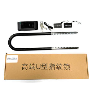 U-образный стеклянный дверной замок с отпечатками пальцев умный биометрический цифровой кодовый U-образный замок - Product Image 5