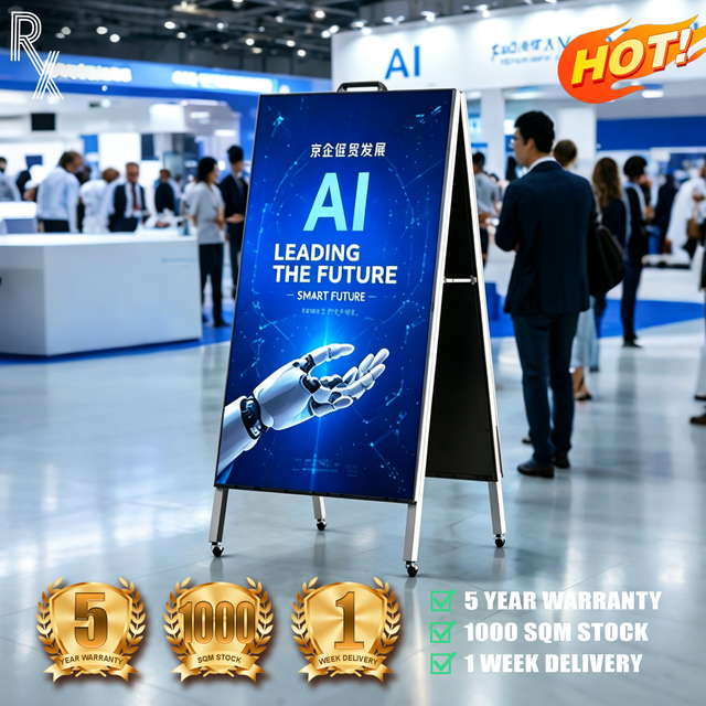 RX Multi-Pixel Customizable Size Indoor Led Screen LED Gob + IP65 Waterproof Movable Full Color 5-Year Warranty Display Screen