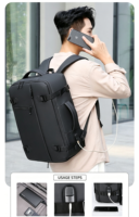 Sac à dos multifonctionnel à grande capacité, extensible, avec compartiment pour ordinateur portable rembourré et imperméable, idéal pour les voyages d'affaires