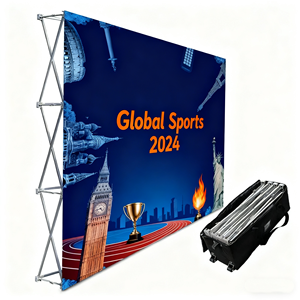 10x8ft Fabric L Stand Pop up Display Banner Stand Trade Show <strong>Backdrop</strong> Media Wall Photo Booth <strong>Popup</strong> - Product Image 1