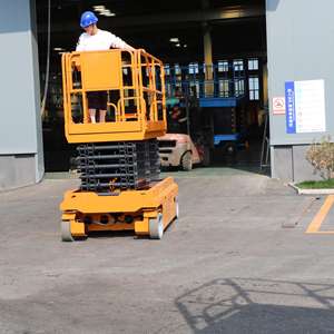 14 मीटर स्व-चालित इलेक्ट्रिक कैंची लिफ्ट, उच्च पहुंच हाइड्रोलिक हवाई कार्य मंच - Product Image 4