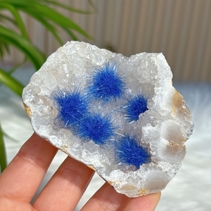 Géode marocaine rare en gros, spécimen de cristal avec pointes bleues, amas de géodes, œufs de cristal, artisanat pour la décoration et les cadeaux - Product Image 5