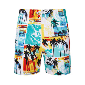Shorts de Playa de Secado Rápido para Verano, Trajes de Baño Cortos, Shorts Casuales Holgados con Estampado Moderno, Estilo Hawaiano - Product Image 6