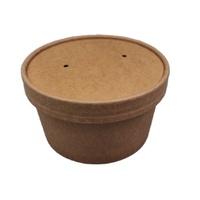 Bol en papier kraft biodégradable tasse à soupe chaude avec couvercle