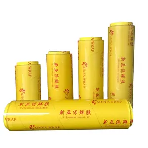 Food Grade Stretch Film 9-15 Micron PVC Cling Film Keeping Fresh Film