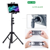TBFIT Trépied universel en métal à hauteur réglable pour tablette de 4.7 à 12.9 pouces et support de téléphone