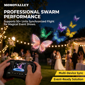 Momovalley Nuovo Arrivo Spedizione Rapida Drone Farfalla Volante Robotico Ispirato alla Natura con Luci LED e Telecomando per Serate di Gala - Product Image 2