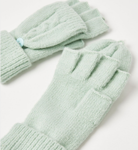 Gants tricotés chauds d'hiver pour femmes, mitaines personnalisées convertibles sans doigts, en laine, à demi-doigts, pour le ski et les activités de plein air - Product Image 5