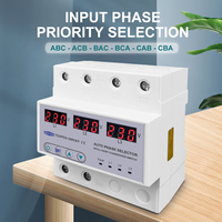 Miniatur pemutus sirkuit rel 3P + N Din 100A, 3P + N Voltmeter dapat disesuaikan miniatur perlindungan tegangan panah/bawah
