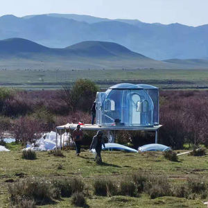 Tenda Berkemah Kubah Mewah Transparan 13 Meter Persegi Ruang Makan Buatan Tiongkok - Product Image 3
