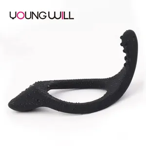 Silikon Penis halkası Menes erotik şekilli gecikme boşalma horoz halka seks oyuncak adam için - Product Image 1