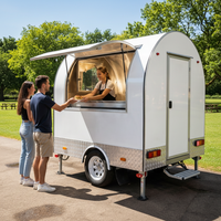 ORAT Food Truck, chariot de restauration mobile, remorque alimentaire, camion de crème glacée, café, snacks, limonade, boulangerie, bar mobile en acier inoxydable, bière