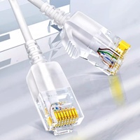 Kabel Patch UTP CAT6 Anti-twist Desain Baru Inti Tembaga Murni Terlilit untuk Tata Letak Jaringan Toko Komersial