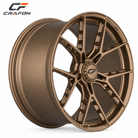 Jantes forgées CF Bronze Mat 19 20 21 22 pouces 5x130 PCD compatibles Porsche 911 992 991 997 996 71.6 CB ODM Hub