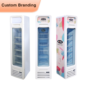 Congelador Comercial Meisda SD105BG de 105L para Vasos de Batidos y Vasos de Hielo, con Puerta de Vidrio y Estantes Ajustables - Product Image 1