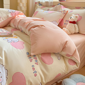 2025 nuevo conjunto de cuatro piezas con estampado de lana fresca natural de dibujos animados engrosados-serie Roma - Product Image 6