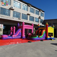 Structure gonflable commerciale en PVC pour enfants, utilisable en intérieur et en extérieur, avec piscine profonde, idéale pour les fêtes à thème ballons