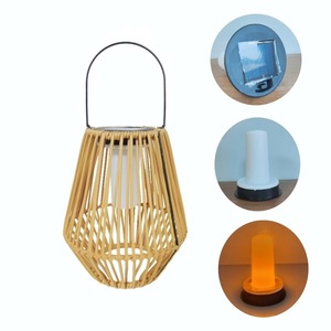 Lanternes solaires étanches en rotin pour l'extérieur Lampes de <span class=keywords><strong>jardin</strong></span> solaires pour cour, patio, porche, <span class=keywords><strong>lampe</strong></span> de décoration suspendue - Product Image 5