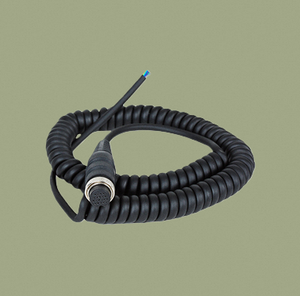 Câble unidirectionnel GSP-JS10M de 10 m pour interrupteur à poignée GSP-22LC, connecteur 16 broches avec conception spirale IP65 et sorties 2NO+1AUX - Product Image 1