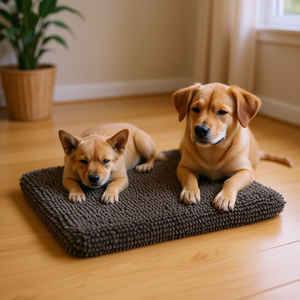 Coussin pour chien Dirty Dog, 19 x 24 x 2,5 pouces, tapis doux pour animaux de compagnie, rectangle, en fibre, utilisable toute l'année - Product Image 2