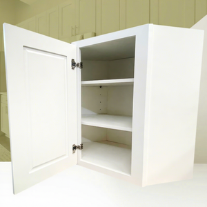 Durable Kitchen Storage Cabinet Modular Wall Cabinet For Kitchen Corner In Stock Wall Diagonal Cabinet With 1 Door & 2 Shelves - Product Image 1