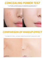 Crème Visage Végétalienne 8-en-1 Vitamines C et E Hydratante Éclaircissante Correctrice Maquillage Nude Tube 30g Tous Types de Peau Vente en Gros