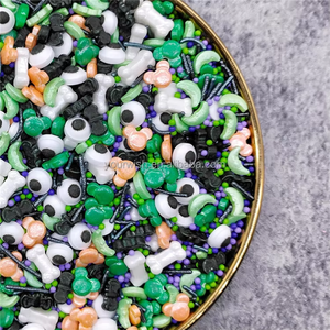 Tema de Halloween Navidad Pastel Chocolate <span class=keywords><strong>confeti</strong></span> comestible azúcar perla diferentes tamaños pastelería decoración comestible perla azúcar bola - Product Image 1