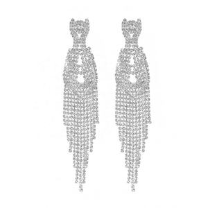 Pendientes de Aro Huggie Europeos Americanos de Lujo con Diamantes Completos, Nuevos, Elegantes y de Alta Gama, Joyería Nupcial de Perlas, Aro de Oro para Mujer, Hechos a la Moda - Product Image 1