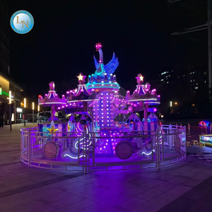 Paseo de avión giratorio de Castillo para niños, rotación de avión mecánico pequeño, Paseo de entretenimiento de fibra de vidrio duradero para centros comerciales - Product Image 4