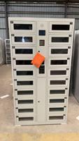 Casier de rangement intelligent personnalisé en usine avec fenêtres transparentes, casier de rangement à serrure électronique, kiosque commercial en libre-service