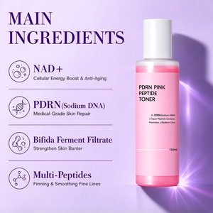 Tonique facial au peptide PDRN, niacinamide, carnosine, extrait botanique, hydratation intense, affine les pores, améliore la texture de la peau - Product Image 2