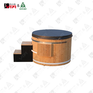 Vapasauna Eléctrica de Cedro para 4-5 Personas, Spa Exterior con Sistema de Control <span class=keywords><strong>Balboa</strong></span>, Diseño Moderno para Uso en Hoteles - Product Image 4