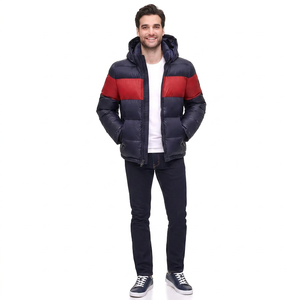 2026 FINER THREADS Veste haute personnalisée pour homme, d'hiver, matelassée en coton, en toile, à col montant, avec logo frontal, respirante et à séchage rapide - Product Image 1
