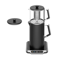 Hotsy Café 360 Degrés Rotation Base Verre Chaudière À Eau Contrôle De La Température Électrique Bouilloire Théière Machine Électrique