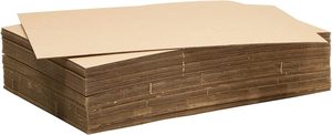 Almohadillas de inserciones de embalaje planas de hojas de cartón corrugado grandes marrones personalizadas para envíos de correo - Product Image 2