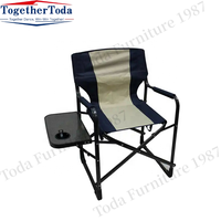 Chaise de plage multifonctionnelle pliable avec table d'appoint pour chaise de pêche de camping légère et portable en plein air