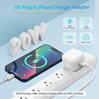 Chargeur rapide HYTO USB C pour iPhone 17 16 15, câble de charge Type C vers C 1M 2M, adaptateur secteur USB-C 20W UK