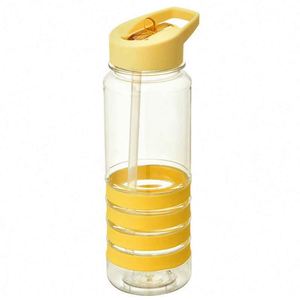 LUCRE Sports Water Bottle 600ml Flip Up Straw <b>Plastic</b> Bpa Free Outdoor Hiking Camping Adults TA-4023 - Product Image 4