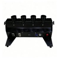 Canon à confettis métallique Shiyi 300W à 4 coups avec télécommande DMX512 AC 220V pour mariages, anniversaires et fêtes